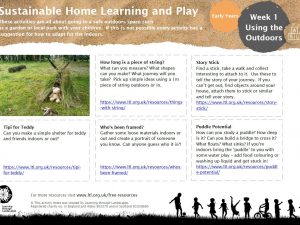 outdoor lesson ideas early years eyfs